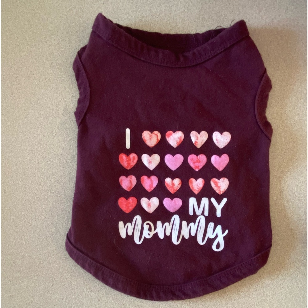 Dog shirt, x-small,preloved, maroon
